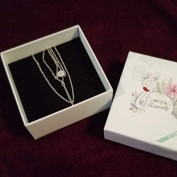NWOT S925 triple chain necklace - Picture 1 of 9